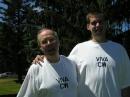 A picture is 1000 words, and the father-son (WB2AWQ and KB2SFS) tee-shirts say it all.......