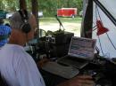 The CW station with Larry, K0RWL working a few contacts.