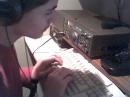 Here I am operating at the 10 meter station.