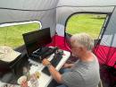 VE3II operating 40CW with K2CYS at W2GSA Field Day. 618 QSOs on CW, 84 on SSB. A great effort!