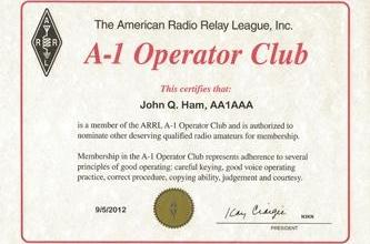 A-1 Operator Club Roster
