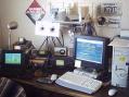 K7XC - The operator's view, IC-746, IC-706mkIIg, TS-2000X, Logging Laptop, Desktop PC.