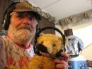 Mark, VE3LJQ, with "Hammy the DXing Bear".