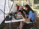 Buddy, AE4BL, and his daughter, Kelsey calling CQ Field Day!