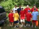 Our Boy Scouts and their leader at field day