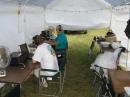 This was our CW Tent.  Jimmy "The" Nail, WA2MBP running them on 40 in the foreground.  Gene, N5CE running 20 CW in the back.