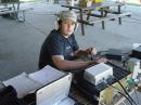 Eric, KC2MJC our youngest member at 15 while operating the 6 meter station.