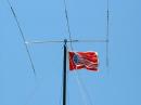 The ARRL flag flew atop mast #2.