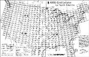 ARRL :: Pins, Patches, & Supplies :: ARRL Grid Locator for North America